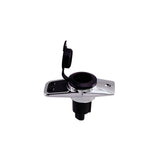 Perko 10603B0Dp Chrome-Plated 3-Pin Plug-In Light Base With 5 Rake - 3.75 X 1.75 Base