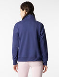 Fyltr Women'S Casual Stand Collar Jacket With Drop Shoulder & Boxy Fit - Half Zipper | Utility Pockets | Rib Hem & Cuff,Bewitched Blue,Bewitched Blue,2Xl