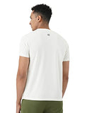 Pumpd Athleisure Mens Stylish T-Shirt For Gym -Drytech Anti-Odor Lightweight Soft Seams Uv Protect,Squat White,Squat White,M
