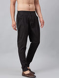 See Designs Men'S Cotton Black Solid Casual Style Trouser Style Pyjamas-Sdpj105L (L)