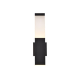 Living District Raine 1-Light Modern Aluminum Led Wall Sconce - Black