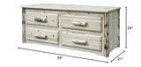 Montana Woodworks Sitting Chest - 4 Drawer Varnished