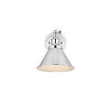Living District Bentley 1-Light Cone Metal Bath Sconce In Chrome