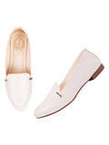 Shoetopia Women'S Block Heel Ballet Flats Cream-Eu41 /Uk8,Cream,6,B0BSCBX7QG