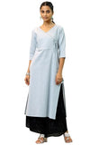 Libas Women'S Cotton Straight Kurta (37222_Grey