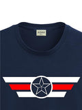 Adro Men'S Solid Regular Fit T-Shirt (Rn24-Cap-Nb_Navy Blue