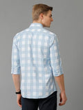 Adro Elegant Essentials Giza Cotton Men'S Casual Shirts (Shi-Ch-Sk_Skyblue_L)