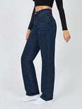 Toplot Straight Leg Jeans For Women (Jeans-5156-Dark Wash-36),Dark Wash,36,B0CVB752LG