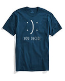 Adro You Decide Mens Printed T-Shirts (S, Steel Blue)
