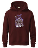 ADRO Hoodies for Men | Printed Hoodie for Men | Cotton Hoodie | Luffy Hoodie Gear 5 | Sweatshirt for Men | Anime Hoodie | H24-LUFFY-MR-XL Maroon,Maroon