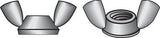 Nut Wing 1/4 Ss 50Pk (Pack Of 1)