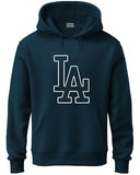 Adro Men'S Cotton Neck Hooded Sweatshirt (H24-La-Sb_Teal,TealApparel,L