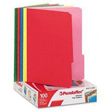 Interior Folder, 1/3 Tab Cut, Letter, RD/BE/YW/OE/BGN