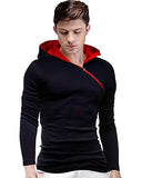 Eyebogler Regular Fit Men'S Cotton T-Shirt (M-T2-Blrd, Black-Red, Medium)