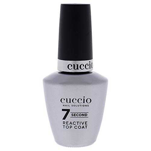 Cuccio Colour Super 7 Second Nail Top Coat, Super Quick Drying Formula, Creates A High Gloss Finish with Incredible Long-Lasting