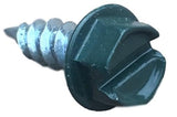 SCREWIT Forest Green Gutter Screws #8 x 1/2 Inch - Downspout & Zip Screws, Self-Drilling Sheet Metal Screws with 1/4 Hex Head, C