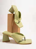 Shoetopia Women'S Block Heel Sandal,Green,7,B0BSCB236W