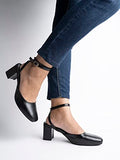 Shoetopia Girls Solv Black Heeled Sandal - 6 Uk (Girls-Solv-Black),Black,6,B0CQK77LTS