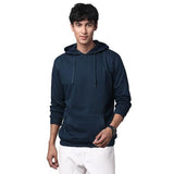 Adro Mens Cotton Solid Hoodie Sweatshirts (H23-Pln-Sb_Teal_L)