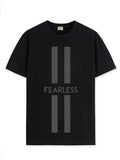 Adro Mens Fearless Printed Cotton T-Shirt_Rn24-L2-Frls-Bl-M Black