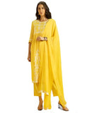 Kaari Rayon Womens Kurta Set (KAAAW24WSKD-70018_Amaltas Yellow,Amaltas Yellow