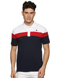 Adro Premium Cotton Multicolor Polo T-Shirt For Men (Pn23-S5-Whrdnb_White_L)