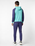 Fyltr Men'S Colourblock Hoodie & Jogger Casual Co-Ord Set - Raglan Sleeve Detail | Utility Side Pockets | Full Sleeve,Bewitched Blue,Bewitched Blue,2Xl