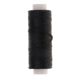 ATORSE 3x1 Roll Flat Waxed Polyester Thread Cord for Sewing Accessories Black