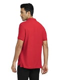 Xyxx Men'S Cotton Solid Relaxed Fit T-Shirt (Xy_Cr14_Polo Tshirt_1_Red,RedApparel,S