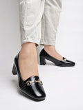 Shoetopia Stylish Casual Black Pumps For Women & Girls /Uk5-Eu38,Black,5,B0CJQ76PZ5