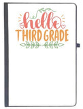 Udnag Ruled Notebook Diary Teacher Student | Hello Third Grade, [A5 80Pages 80Gsm]