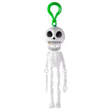 AGLAUROS Halloween Skeleton Keychain 15 cm with Hanging Skull Figure and Clip, Spooky Bag Charm for Backpack, School Bag, Party