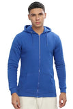 Adro Men'S Cotton Neck Hooded Sweatshirt (Zhh-24-Pln-Rb-Xl_Royal Blue)
