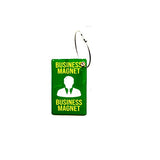 Pilot18 Business Megnet Green Yellow 3D Bag Tag For Business Man