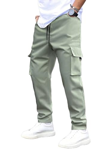 Anni Designer Men'S Pure Cotton Casual Regular Fit Cargo With 4 Pockets (Kargo Pista-Vks01_S_Pista_Small),Pista,S