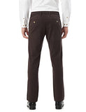 Fyltr Men'S Straight Fit Stretch Cotton Khaki Trousers - Soft Handfeel,Reindeer Brown,Reindeer Brown,36