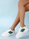 Shoetopia Women'S Wedge Heel Sneakers Green,Green,7,B0D14DHZXH