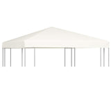 Vidaxl Gazebo Top Cover Cream White 1 Oz/Ft - Pvc-Coated Polyester Sunshade - Weather-Resistant Easy To Install - Size 9.8X9.8 -Like New
