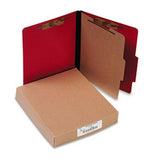 ACCO PRESSTEX ColorLife Classification Folders FOLDER,PRSTX,4SEC,LTR,ERR (Pack of2)