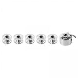 ATORSE 4x5Pcs Metal Bobbins with Bobbin Case for Embroidery/Household Sewing Machines
