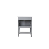 Elegant Decor 2 Doors Cabinet 24 In. X 18 In. X 34 In. In Grey