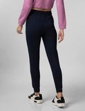Fyltr Women'S Asymmetric Colourblock Joggers With Elasticated Waistband & Contrast Drawcord,Vainly Navy,Vainly Navy,36