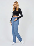 Toplot Straight Leg Jeans For Women (Jeans-Denim-5156-Light Wash-28),Light Wash,28,B0DFGW5YVF