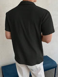 Leriya Fashion Solid Regular Fit Casual Old Money Polo t Shirt for Men (LF-MT-1126_Black M)