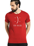 Adro You Decide Mens Printed T-Shirts (Rnr-M-Dec-Rd_Red_L)
