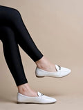 Shoetopia Pointed Toe Flat White Belly For Women & Girls /Eu41,White,8,B0F9FNP3Q3