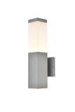 Living District Raine Integrated Led Wall Sconce In Silver