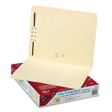 Smead Folders, One Fastener, Straight Cut, Top Tab, Letter, Manila, 50/Box SMD14510