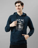 ADRO Hoodies for Men | Printed Hoodie for Men | Cotton Hoodie | Mens Hoodies | Sweatshirt for Men | Hooded Regular Fit Hoodie | H24-CHILL-SB X-Large Teal,Teal