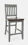 Jofran Decatur Lane Stool Counter Barstool Set, 18X21X39, Autumn Brown/Grey, (1836-Bs393Kd)